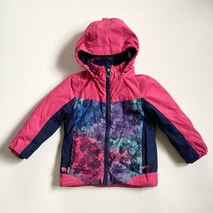 Jupa Pink and Floral Winter Jacket